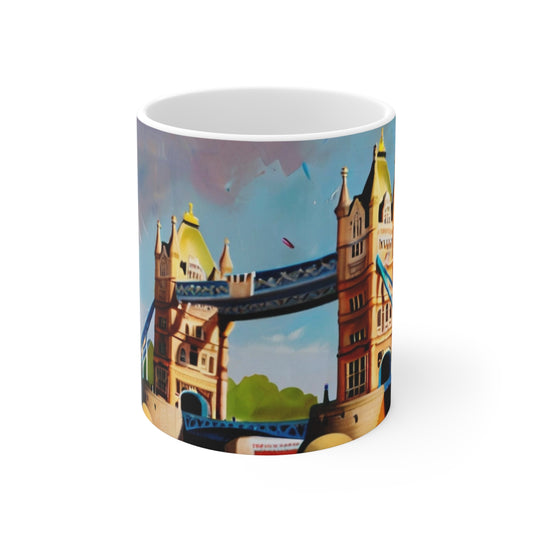 Tower Bridge Painting Mug - Ceramic Coffee Mug 11oz