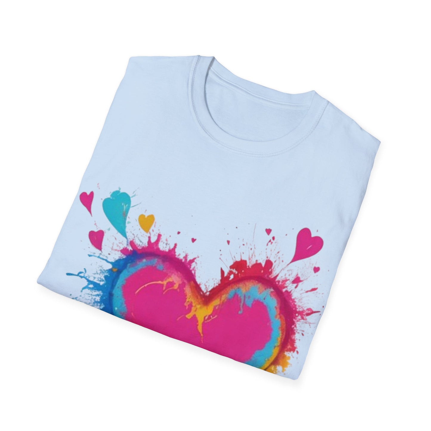 Colourful Love Heart - Unisex T-Shirt