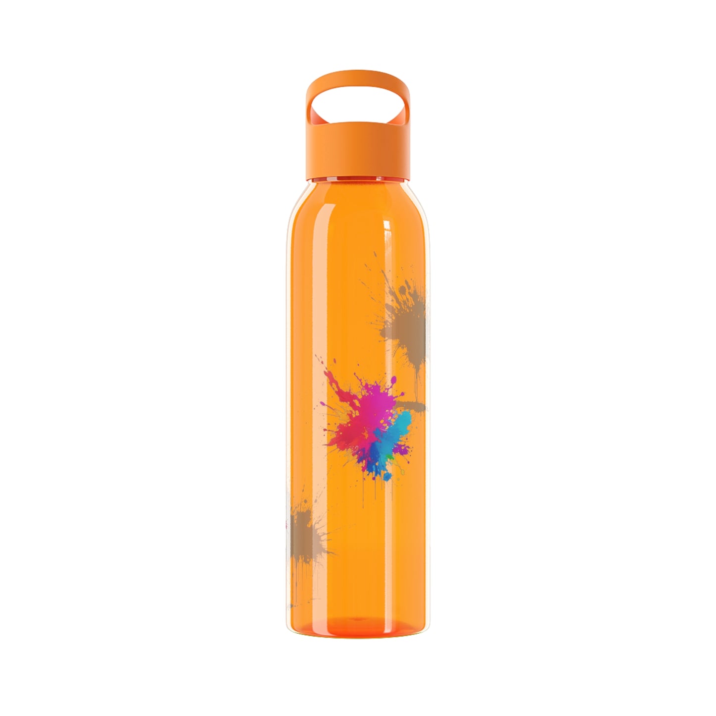 Colourful Paint Splatter - Sky Water Bottle