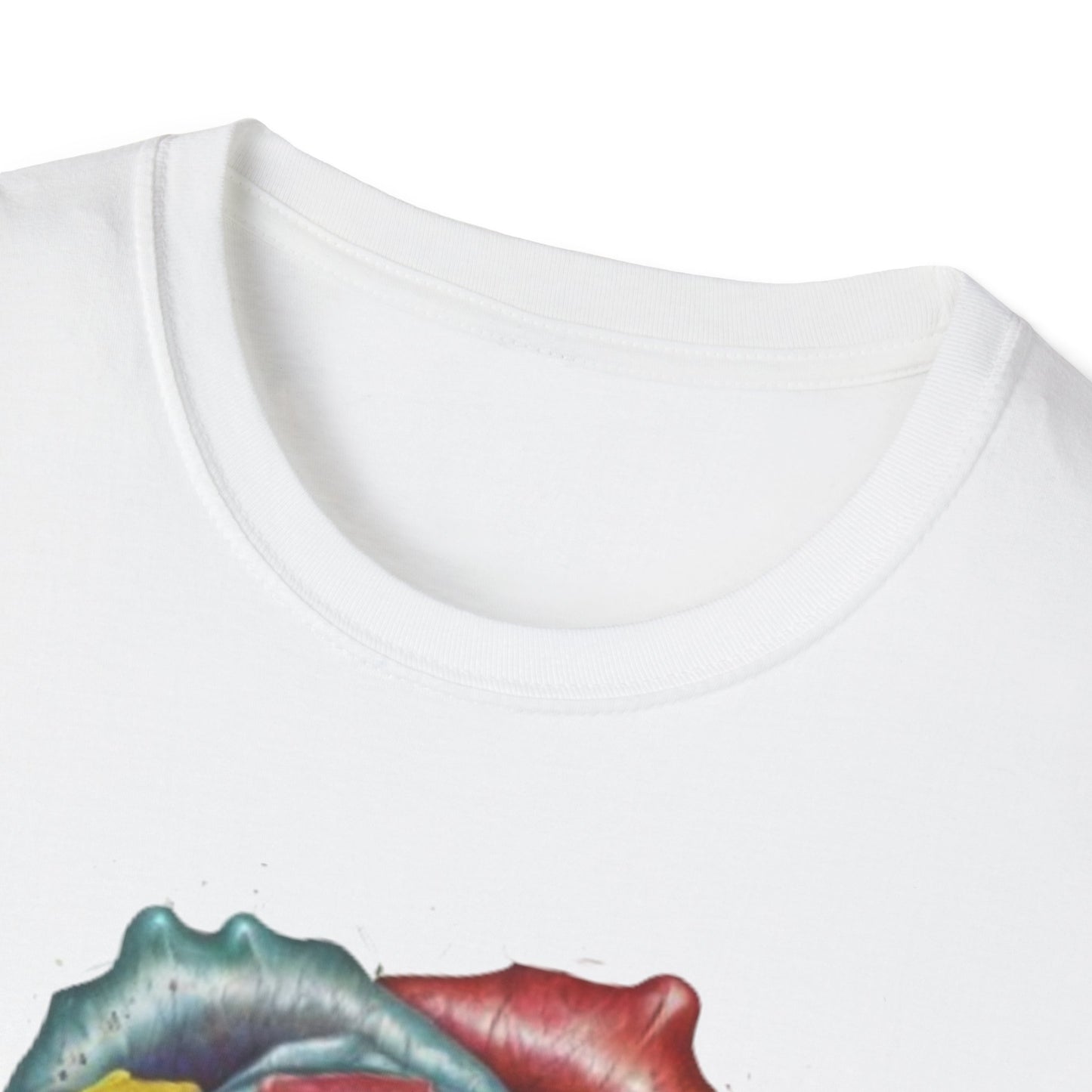 Messy Multicoloured Rose - Unisex T-Shirt