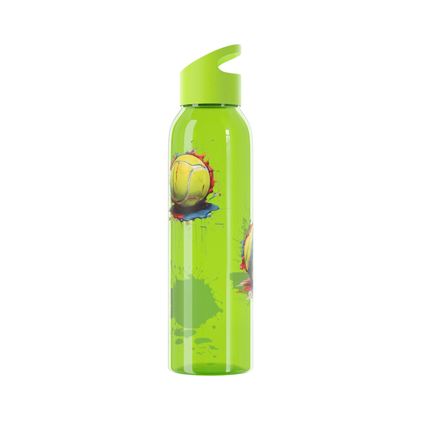 Colourful Messy Tennis Balls - Sky Water Bottle