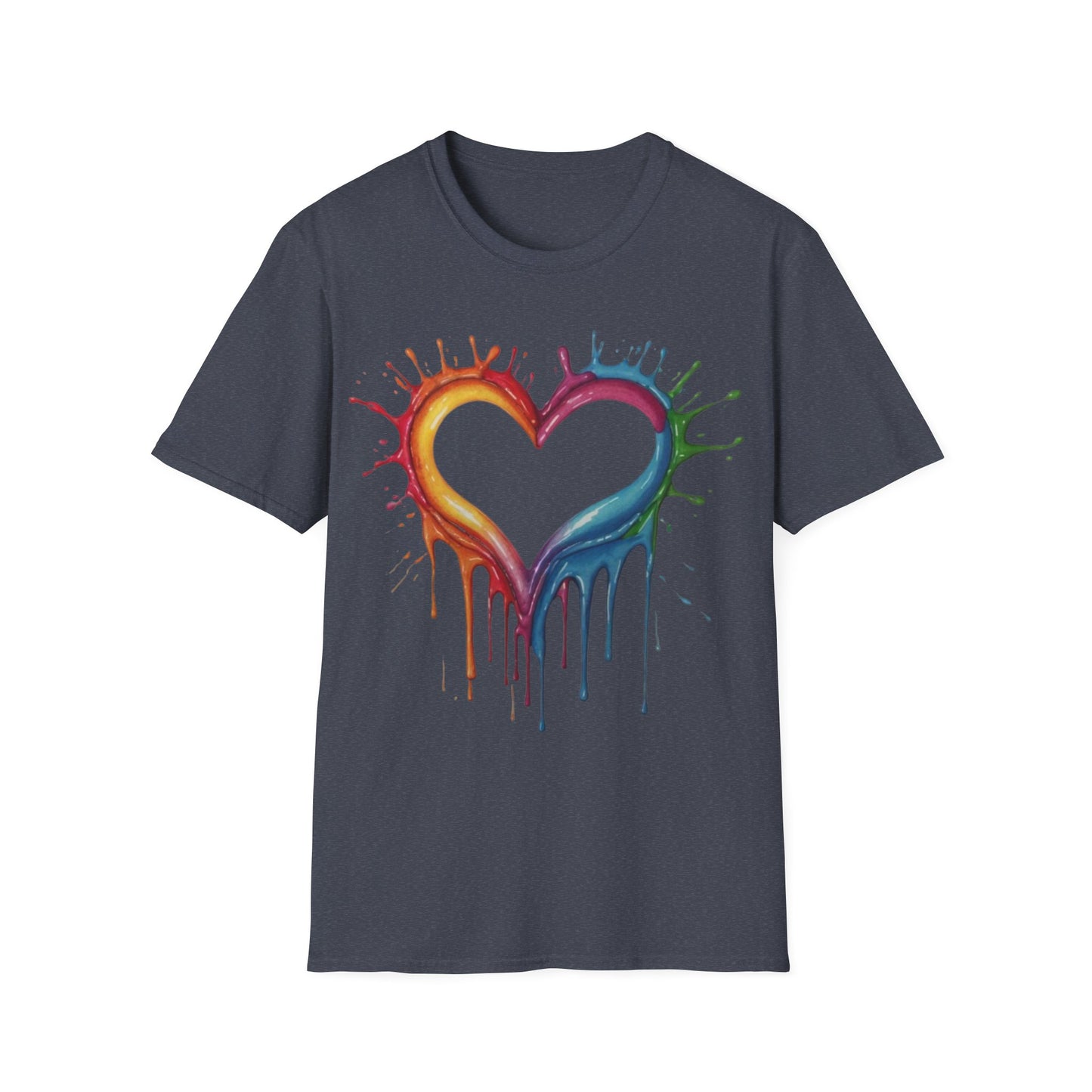 Messy Melting Love Heart - Unisex T-Shirt