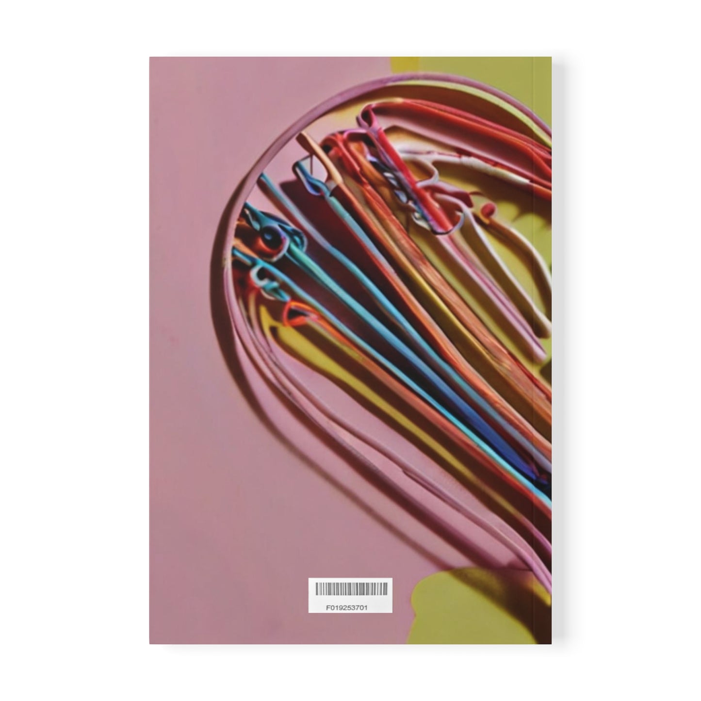 Paperclip Love Heart Art - Softcover Notebook, A5