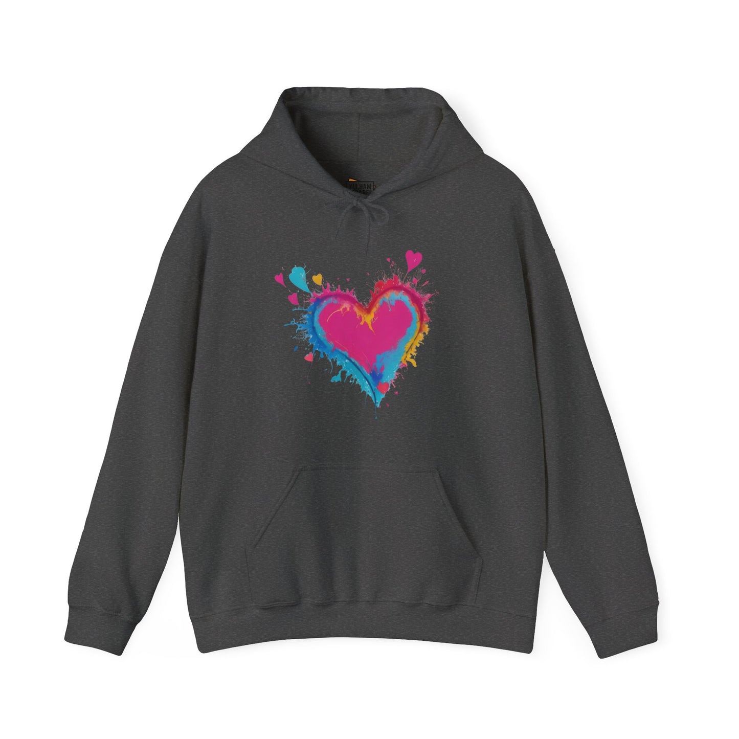 Colourful Love Heart - Unisex Hooded Sweatshirt