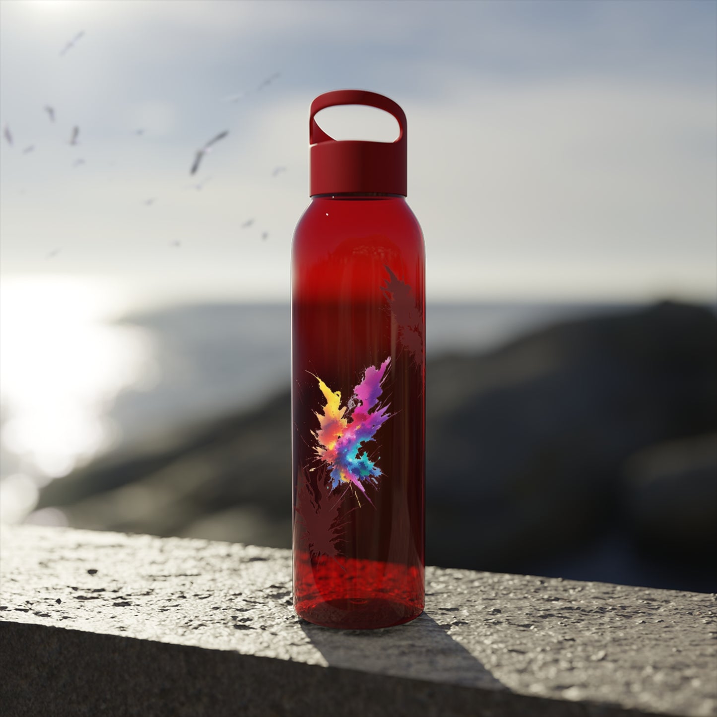 Colourful Lightning Bolts - Sky Water Bottle