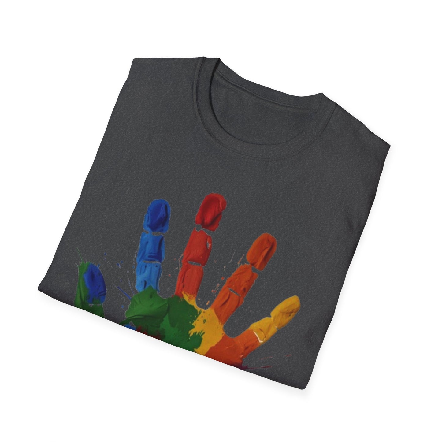 Colourful Messy Fingerprint - Unisex T-Shirt