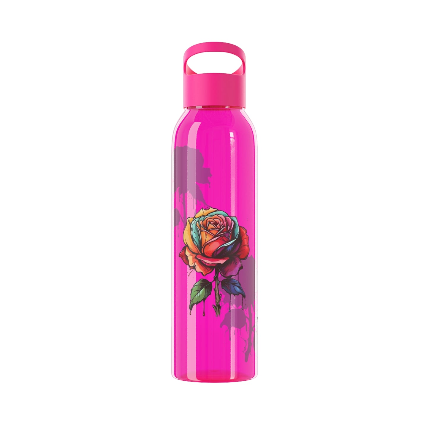 Dying Colourful Roses - Sky Water Bottle