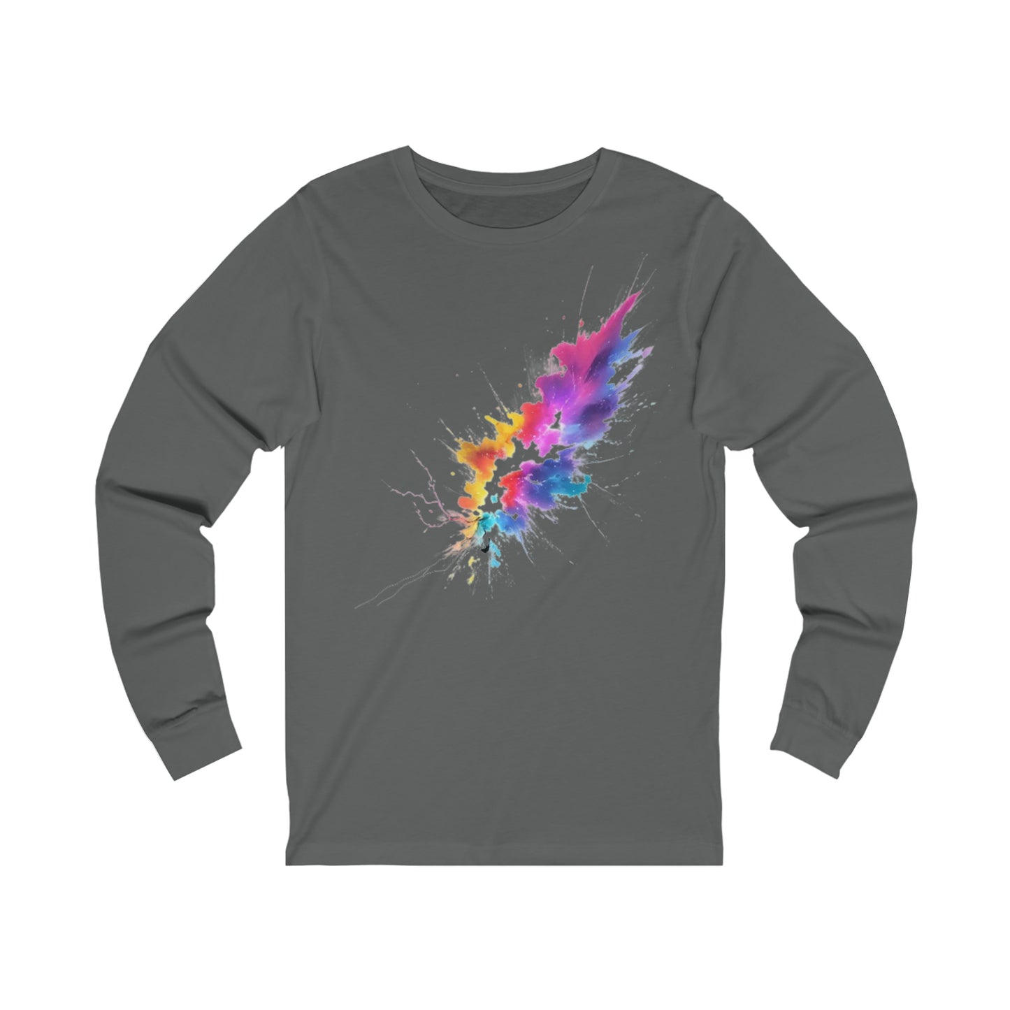 Colourful Lightning Bolt - Unisex Long Sleeve T-Shirt