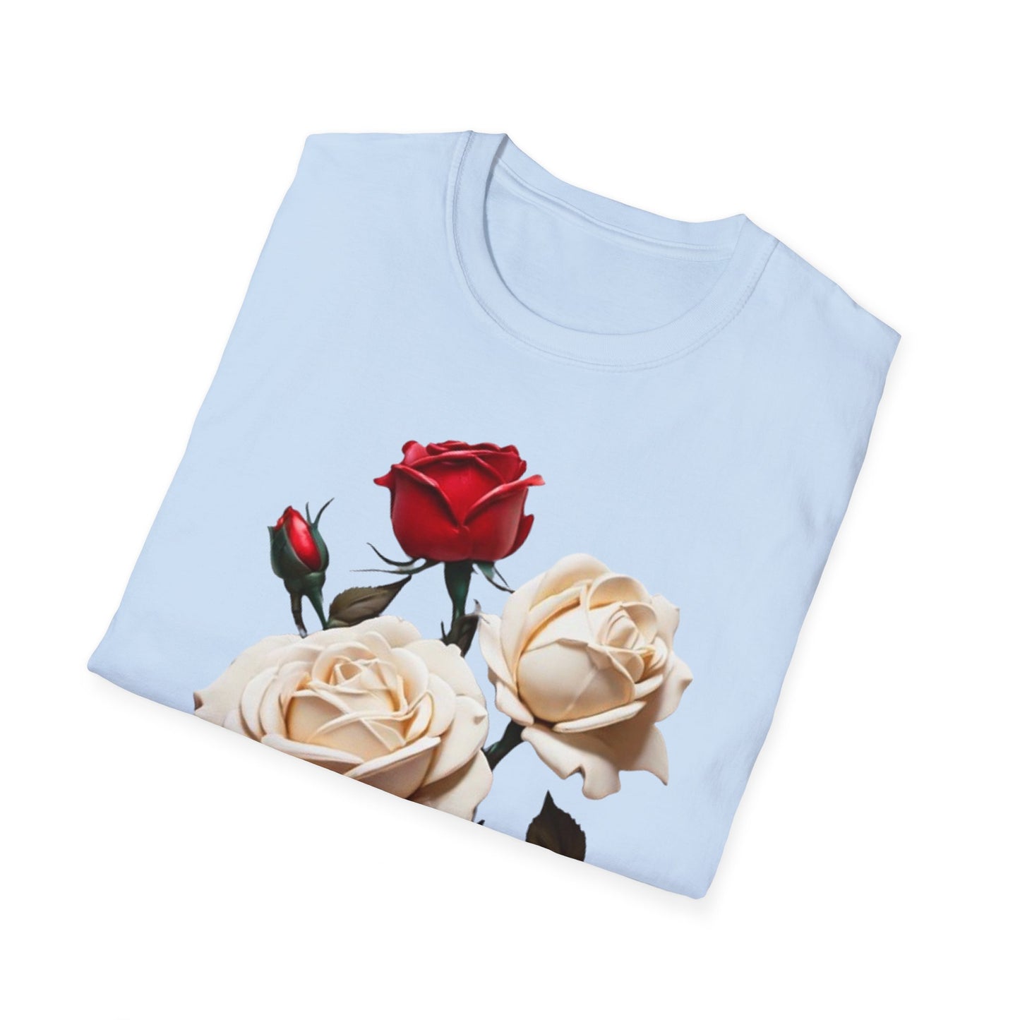 Red and White Roses - Unisex T-Shirt