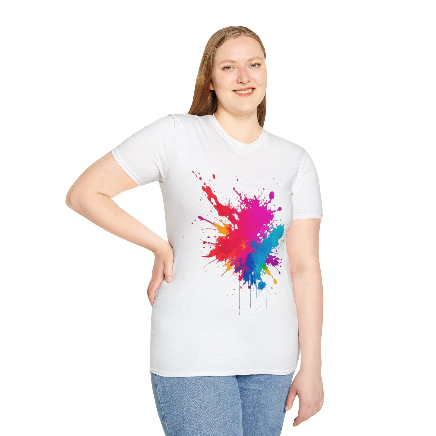 Colourful Paint Splatter - Unisex T-Shirt