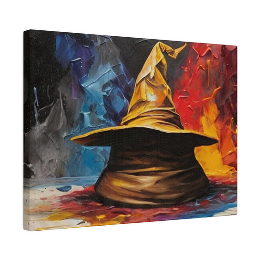 Colourful Sorting Hat - Matte Canvas, Stretched, 0.75"