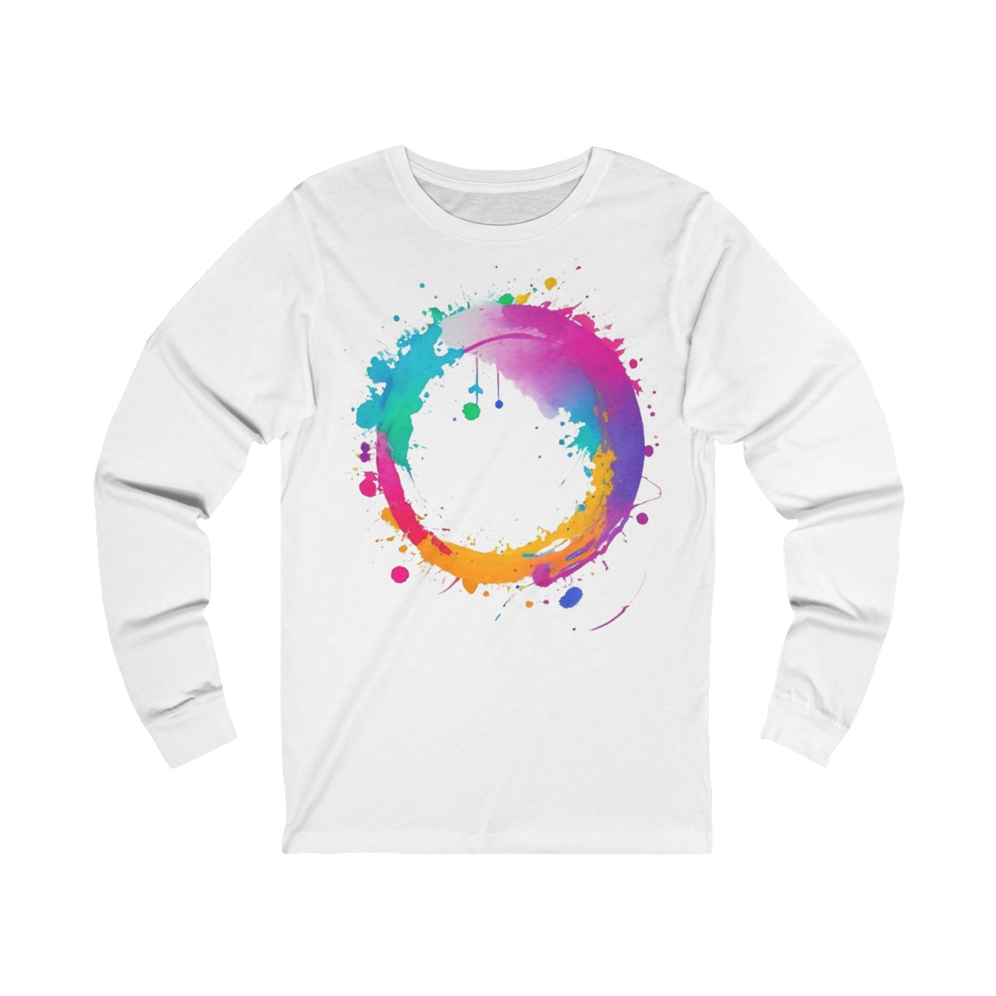 Messy Colourful Circle - Unisex Long Sleeve T-Shirt