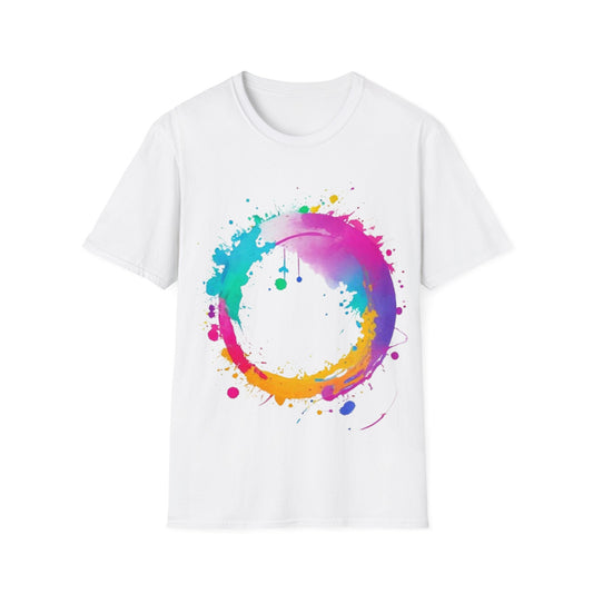 Messy Colourful Circle - Unisex T-Shirt