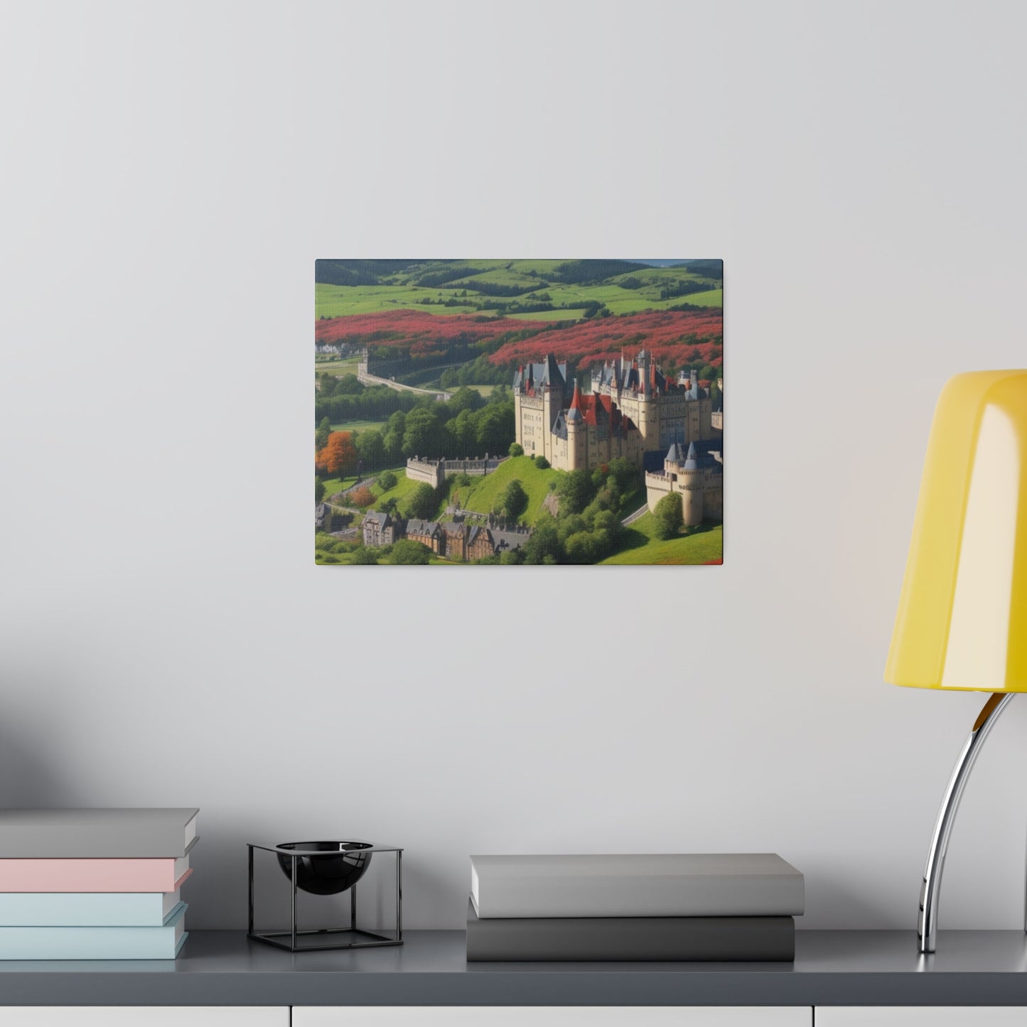 Castle Surrounded By Meadows - Matte Canvas, Stretched, 0.75"