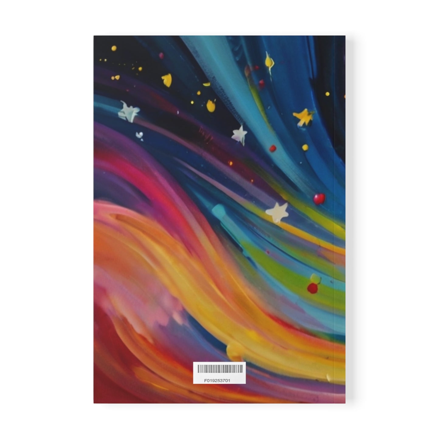 Colourful Shooting Stars - Softcover Notebook, A5