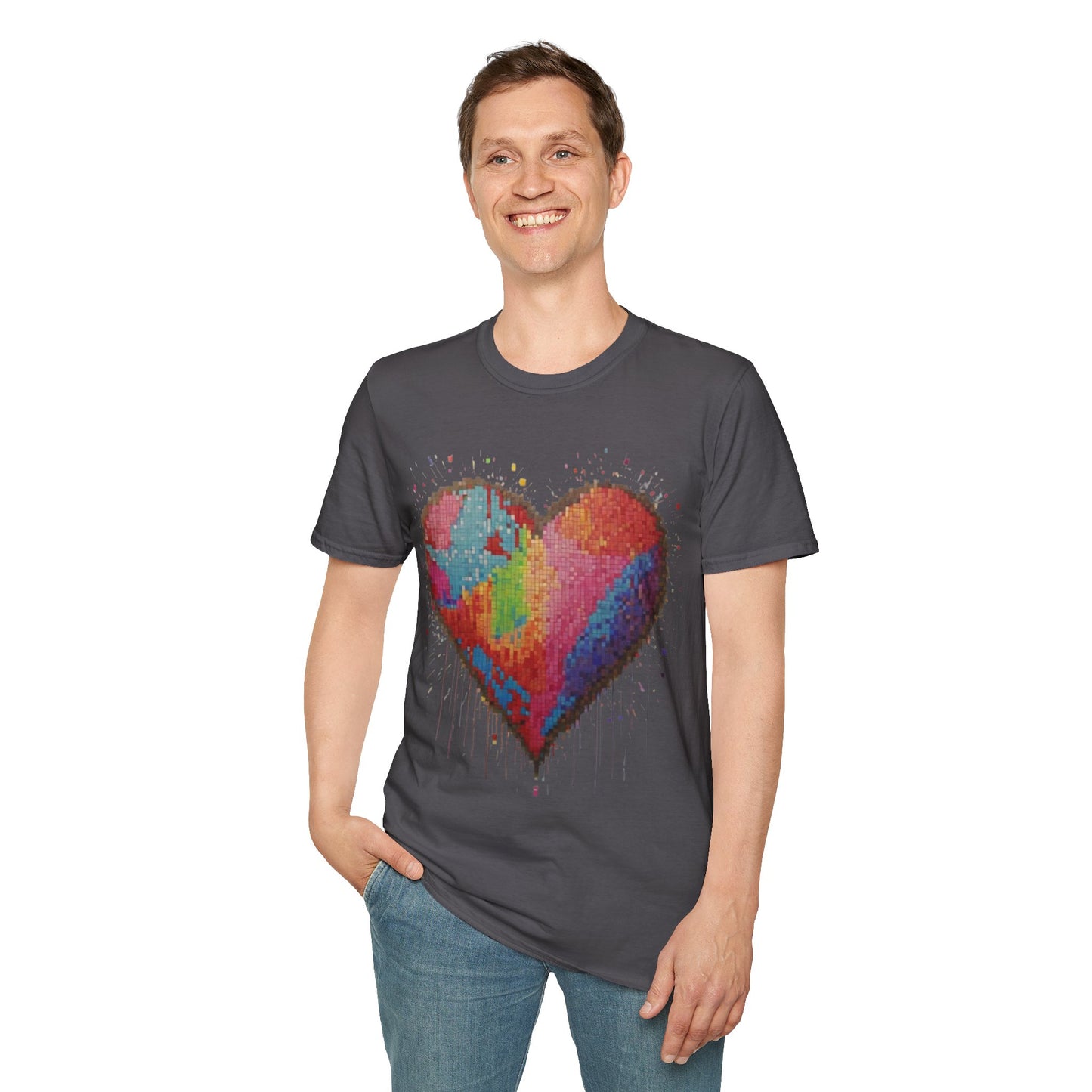 Pixelated Love Heart - Unisex T-Shirt