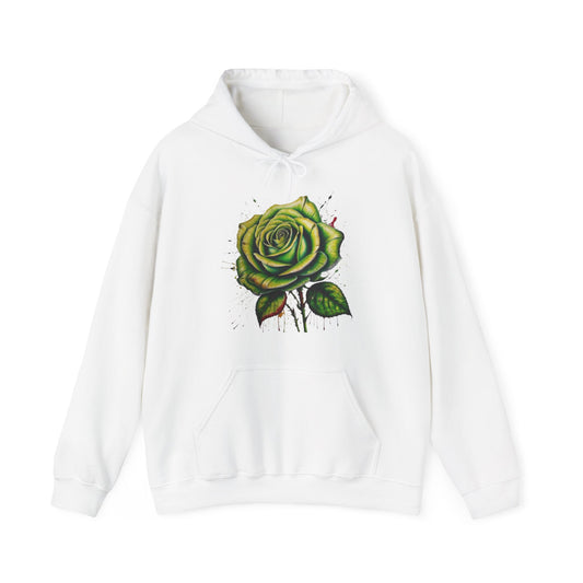 Messy Green Rose - Unisex Hooded Sweatshirt