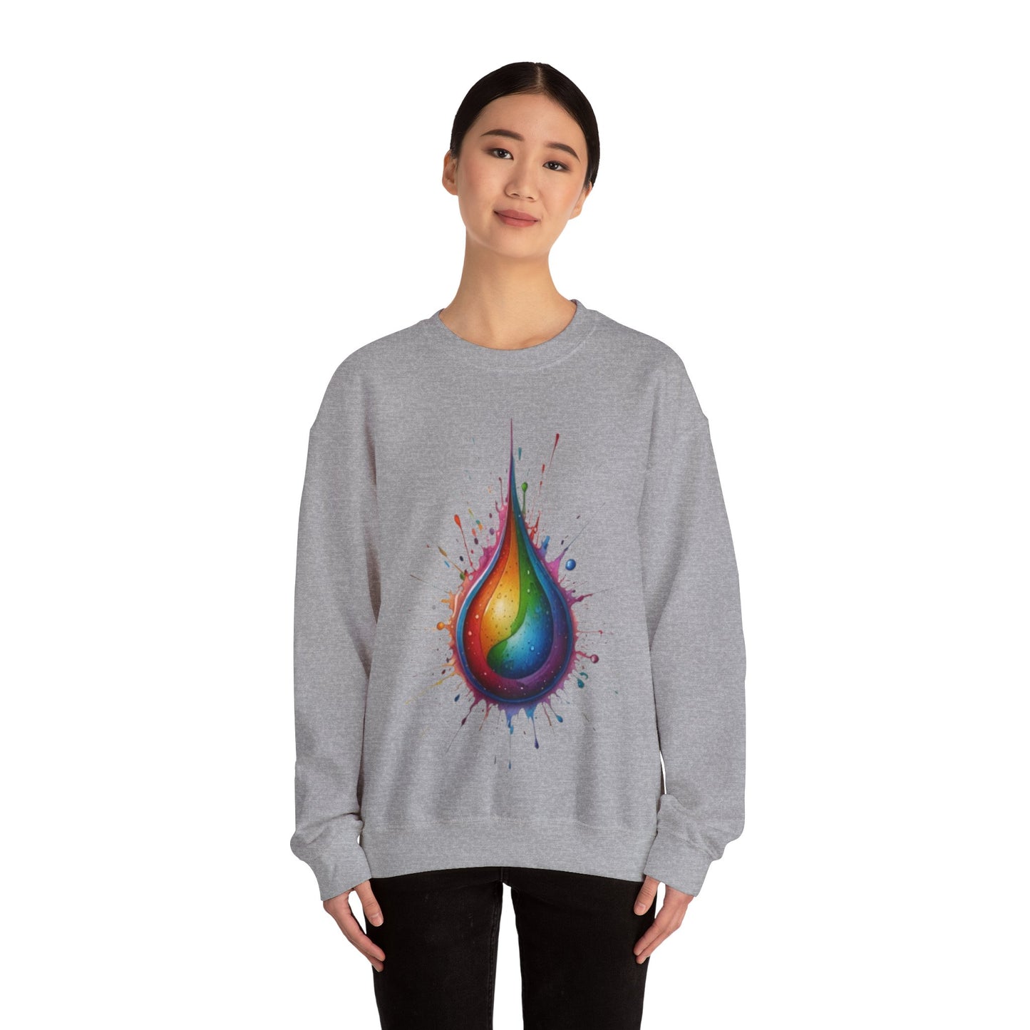 Colourful Waterdrop - Unisex Crewneck Sweatshirt