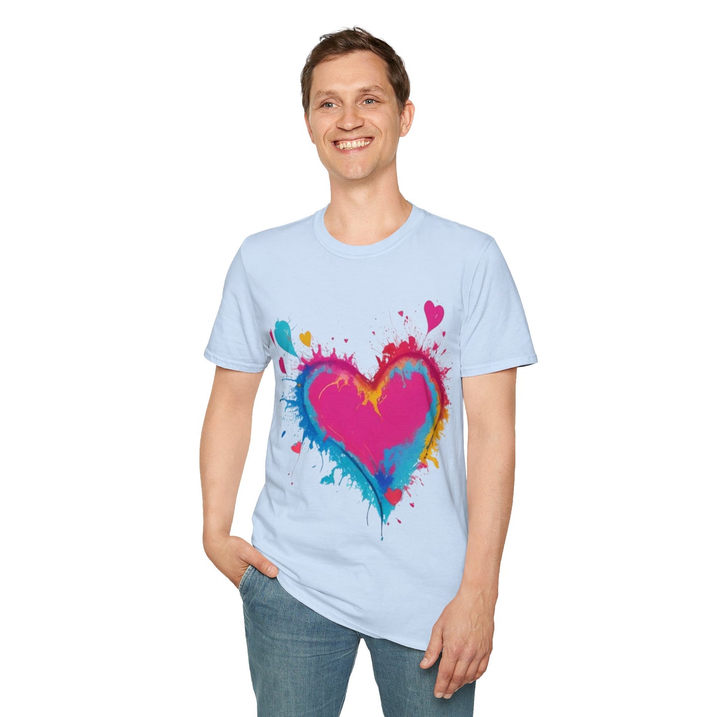 Colourful Love Heart - Unisex T-Shirt