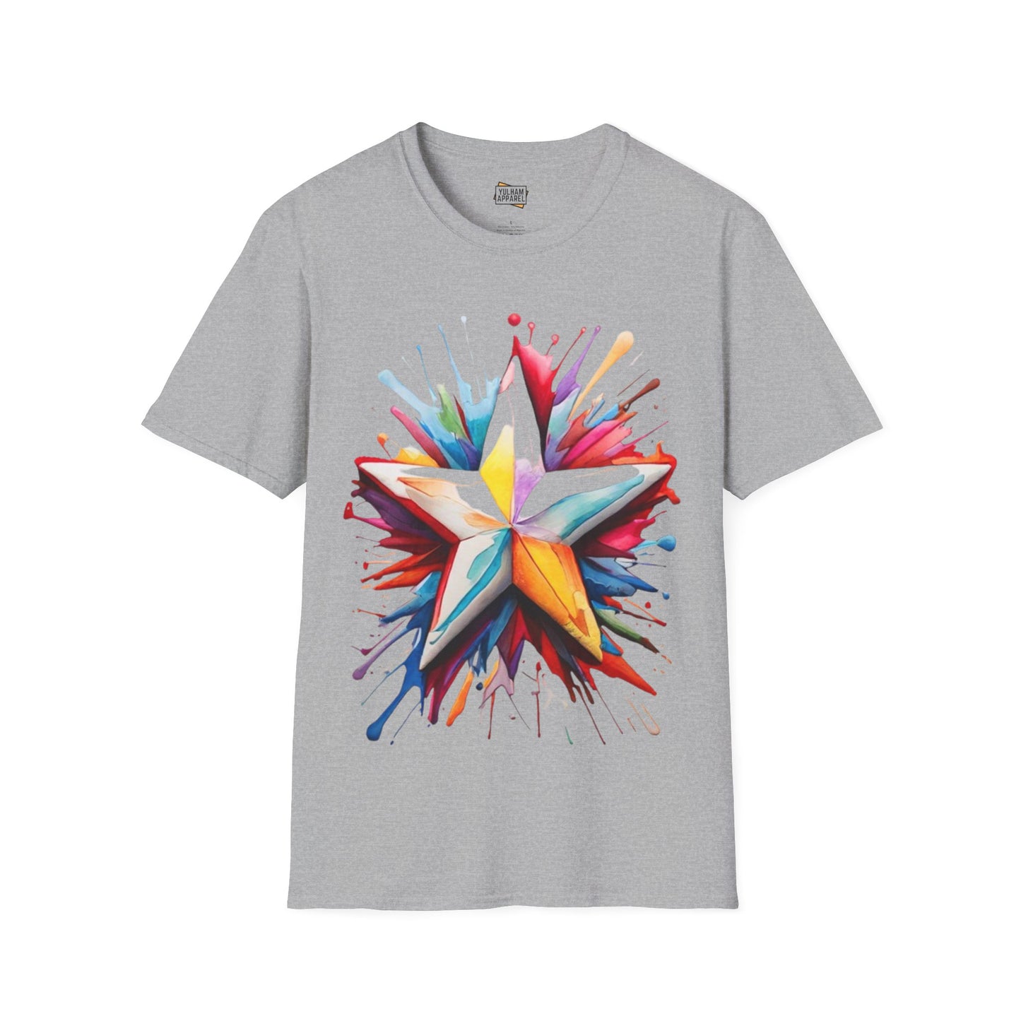 Messy Colourful Star - Unisex T-Shirt