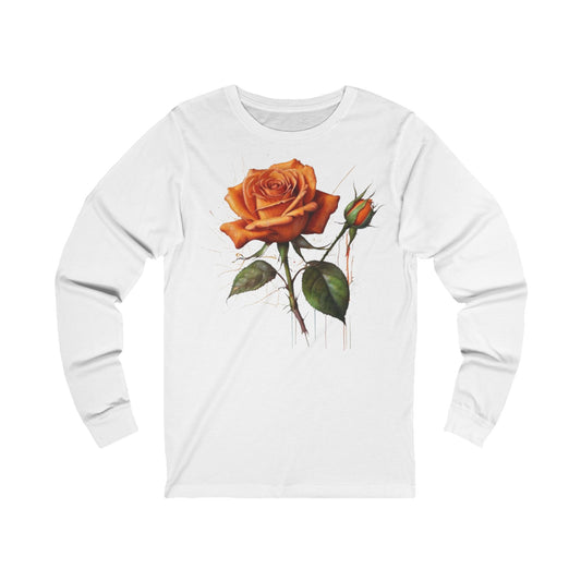 Messy Orange Rose - Unisex Long Sleeve T-Shirt