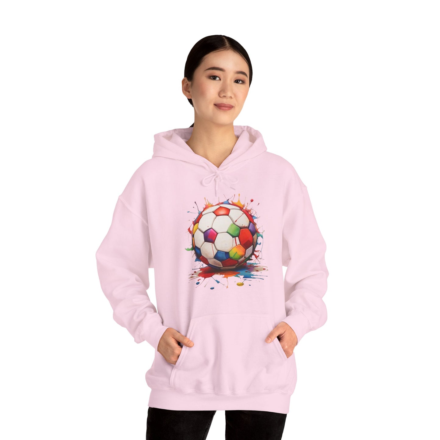 Colourful Messy Football - Unisex Hooded Sweatshirt
