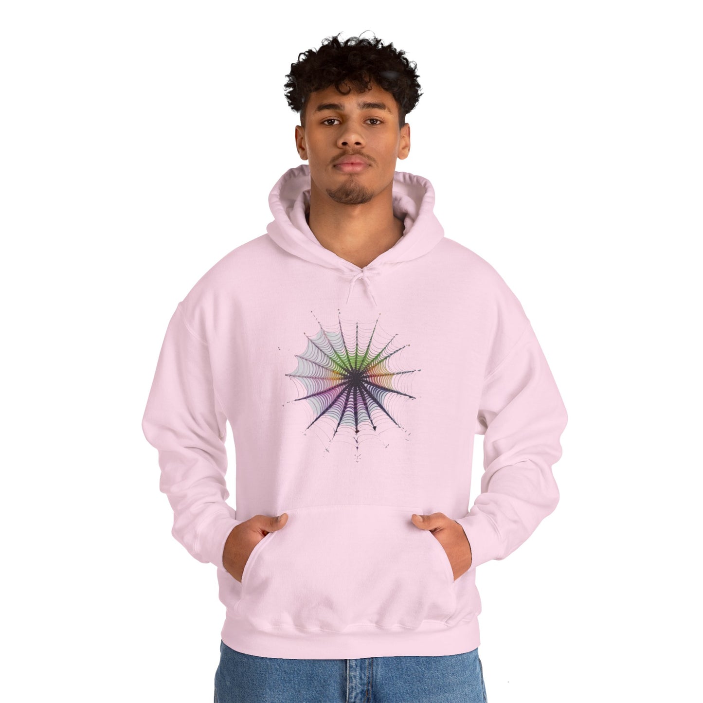 Colourful Spiderweb - Unisex Hooded Sweatshirt