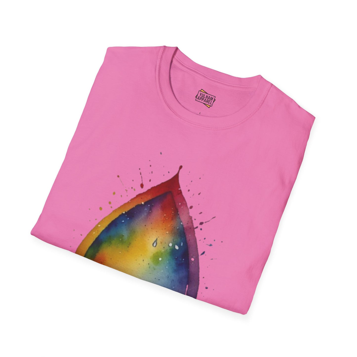 Colourful Watercolour Raindrop - Unisex T-Shirt