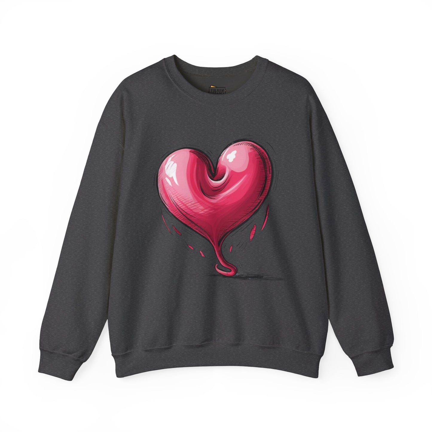 Deflating Love Heart - Unisex Crewneck Sweatshirt