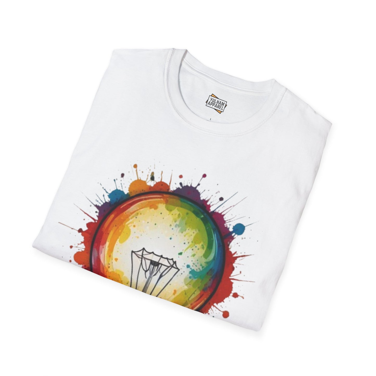 Colourful Lightbulb - Unisex T-Shirt