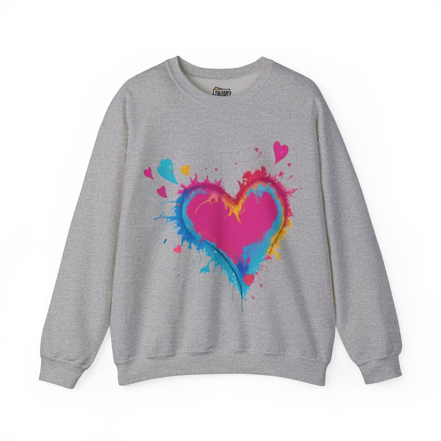 Colourful Love Heart - Unisex Crewneck Sweatshirt