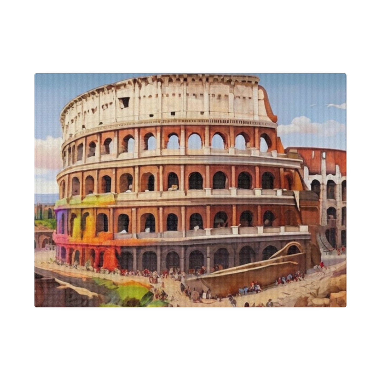 Colosseum Artwork - Matte Canvas, Stretched, 0.75"