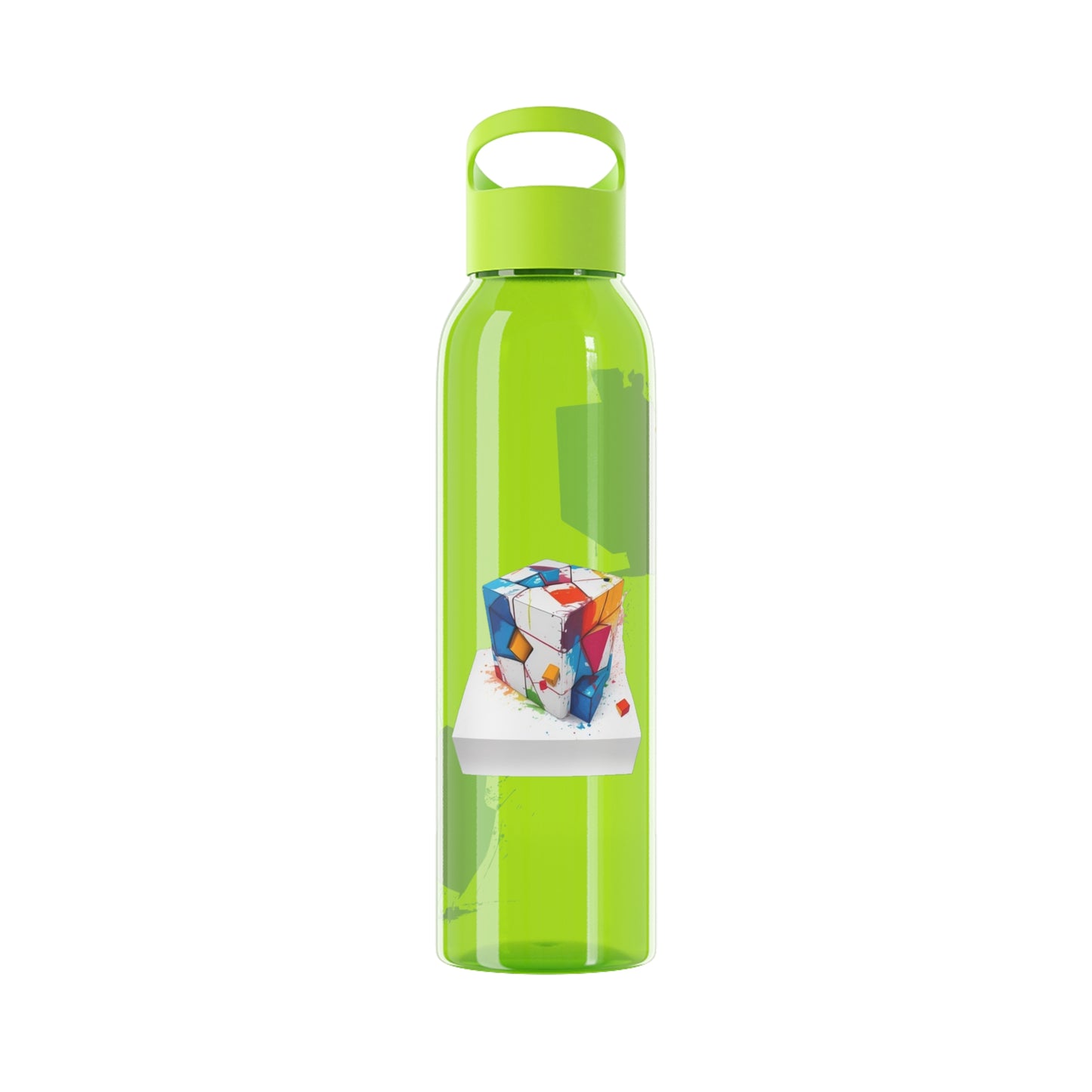 Colourful Cubes - Sky Water Bottle