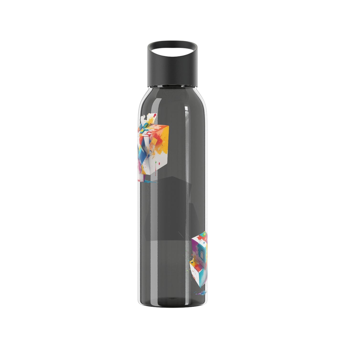 Colourful Cubes - Sky Water Bottle