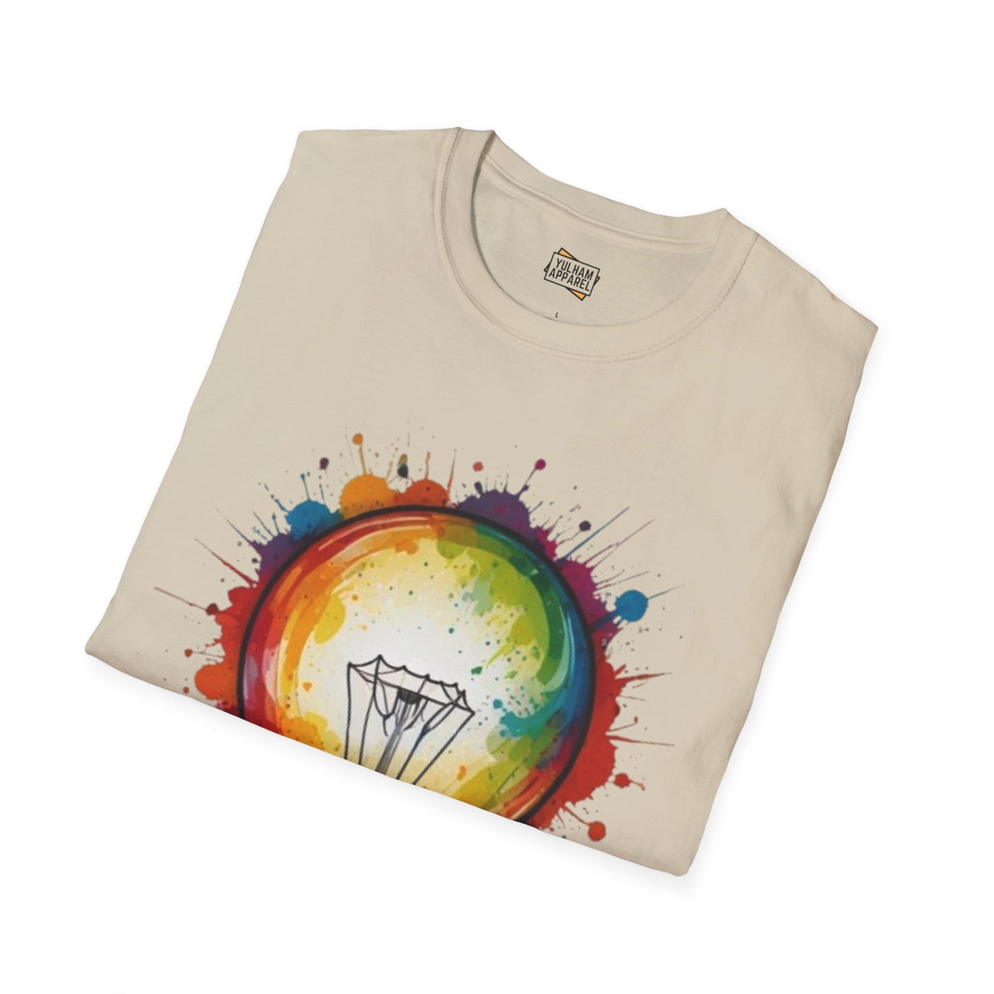 Colourful Lightbulb - Unisex T-Shirt