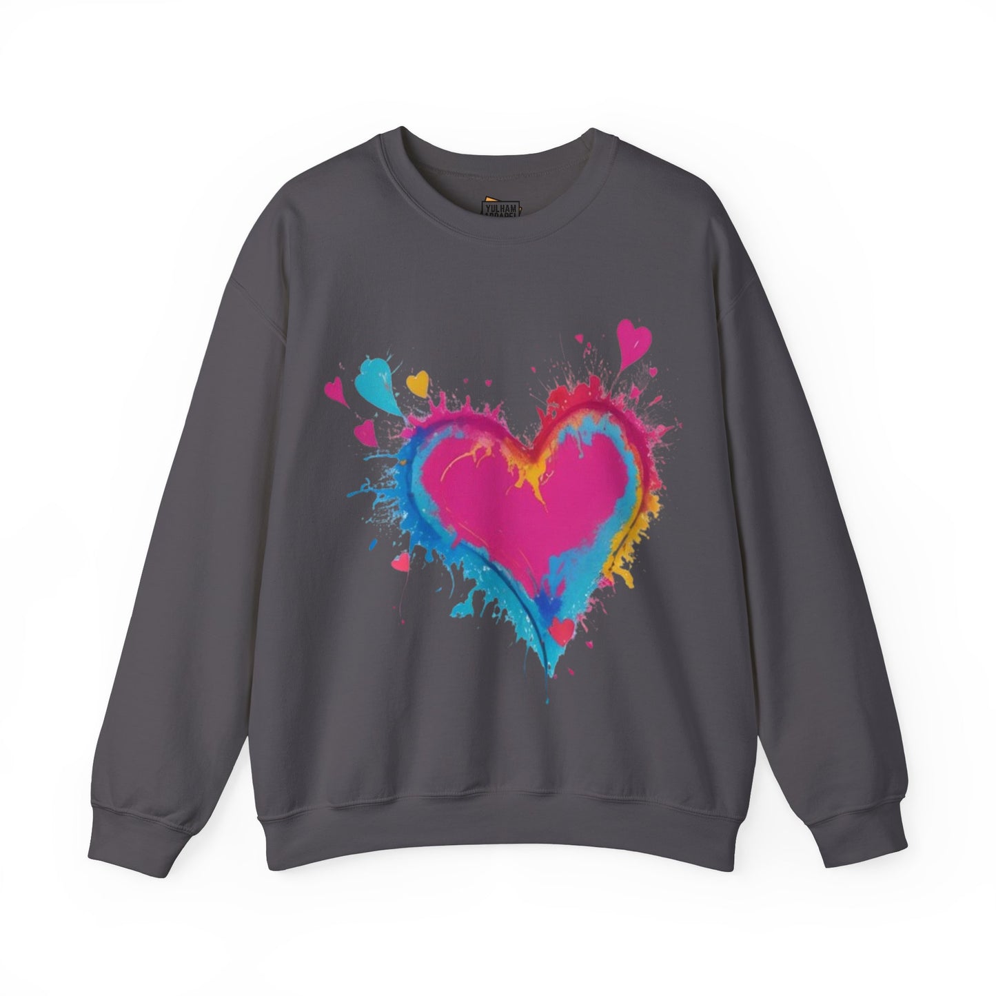 Colourful Love Heart - Unisex Crewneck Sweatshirt