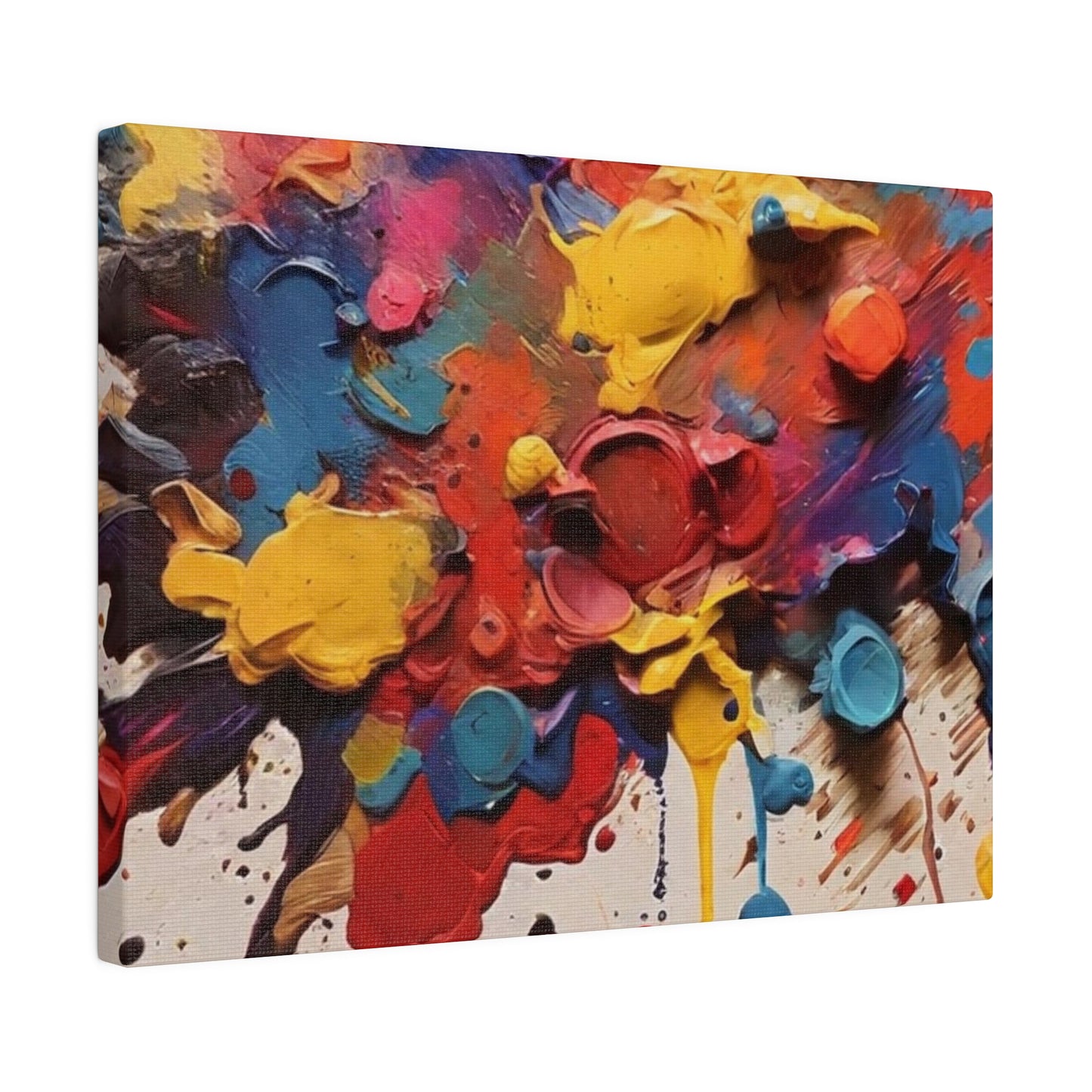 Messy Splatter Paint Art - Matte Canvas, Stretched, 0.75"
