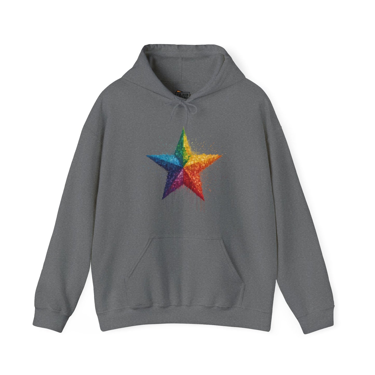 Pixelated Star - Unisex Hooded Sweatshirt