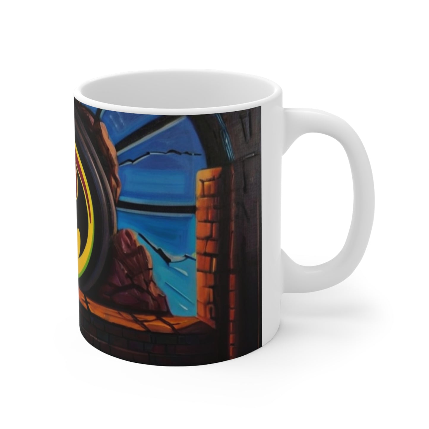 Bat Signal Mug - Ceramic Coffee Mug 11oz