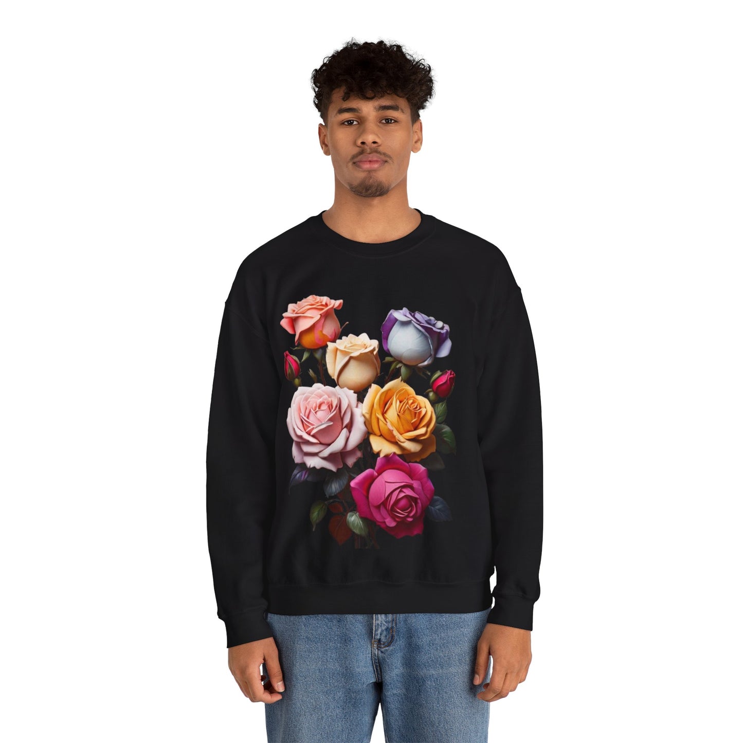 Multicoloured Roses - Unisex Crewneck Sweatshirt
