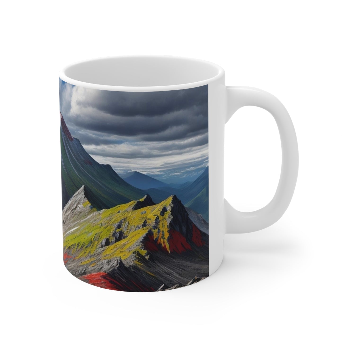 Scenic Mountain Mug - Ceramic Coffee Mug 11oz