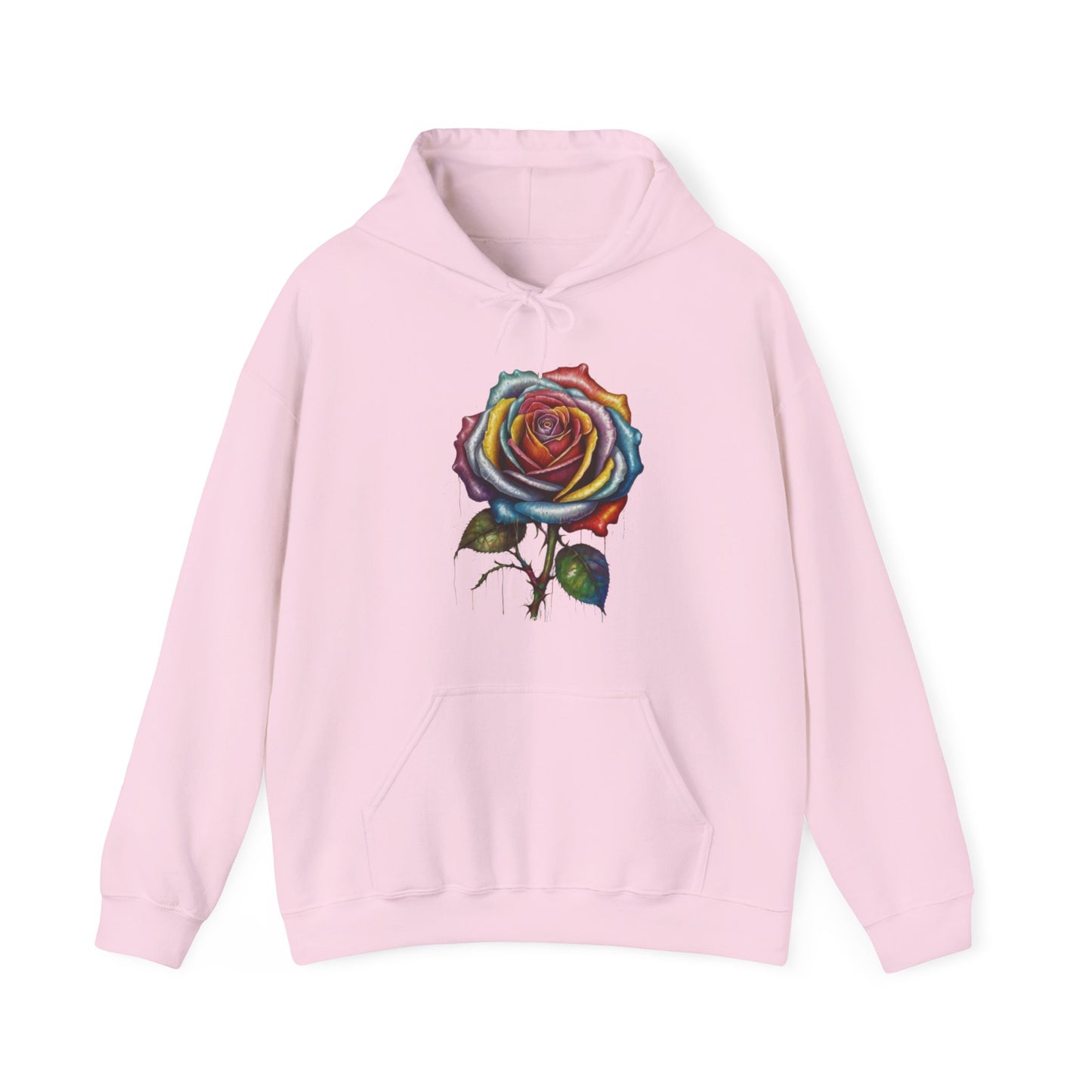 Messy Multicoloured Rose - Unisex Hooded Sweatshirt