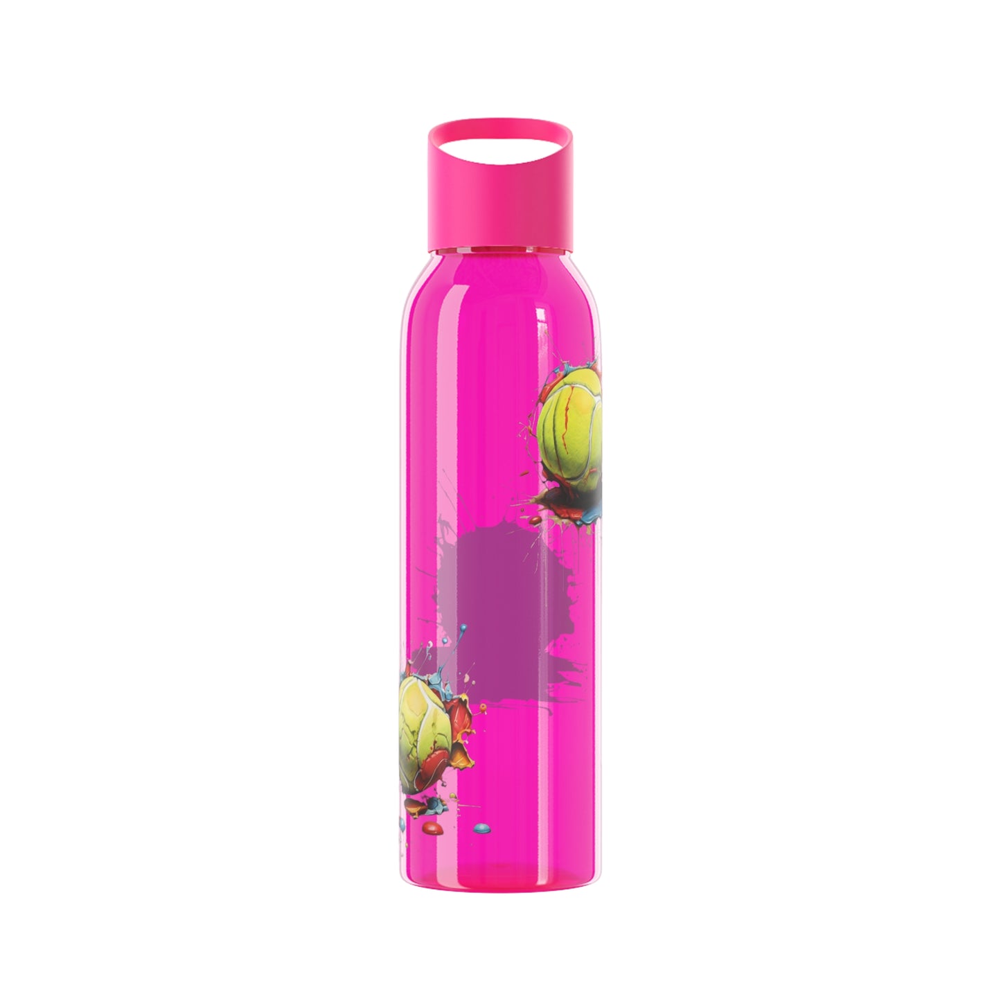 Colourful Messy Tennis Balls - Sky Water Bottle