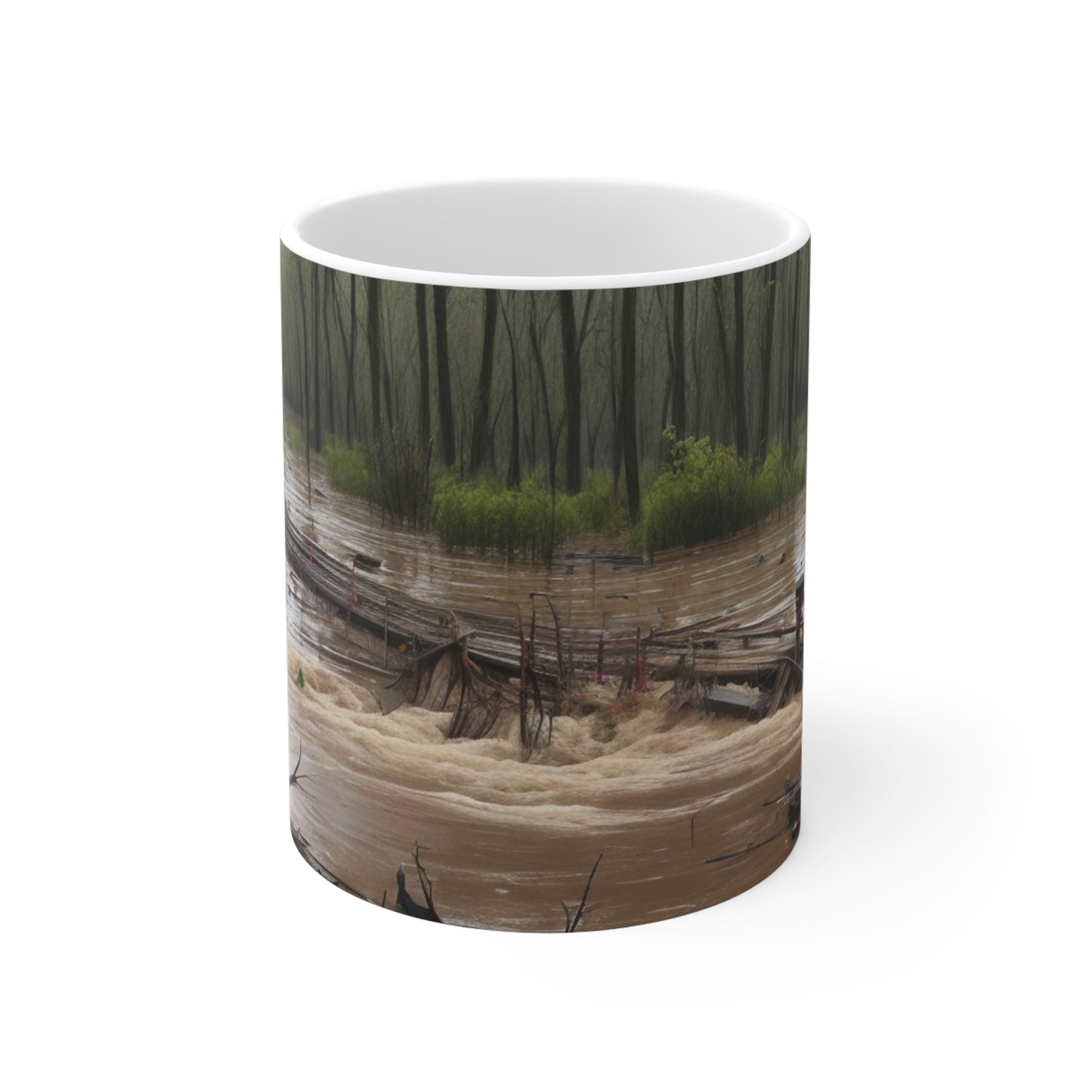 Overflooded Forest Mug - Ceramic Coffee Mug 11oz