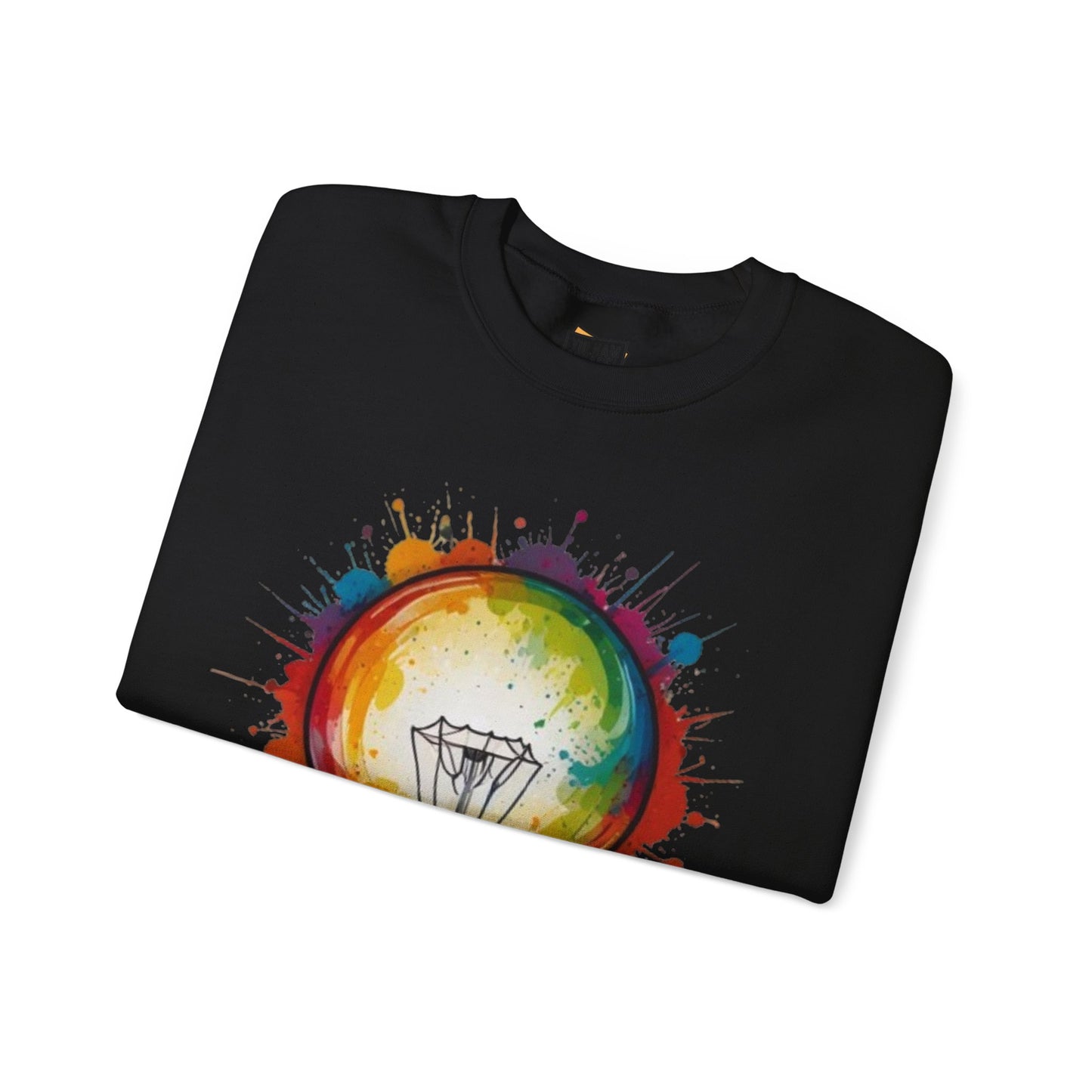 Colourful Lightbulb - Unisex Crewneck Sweatshirt