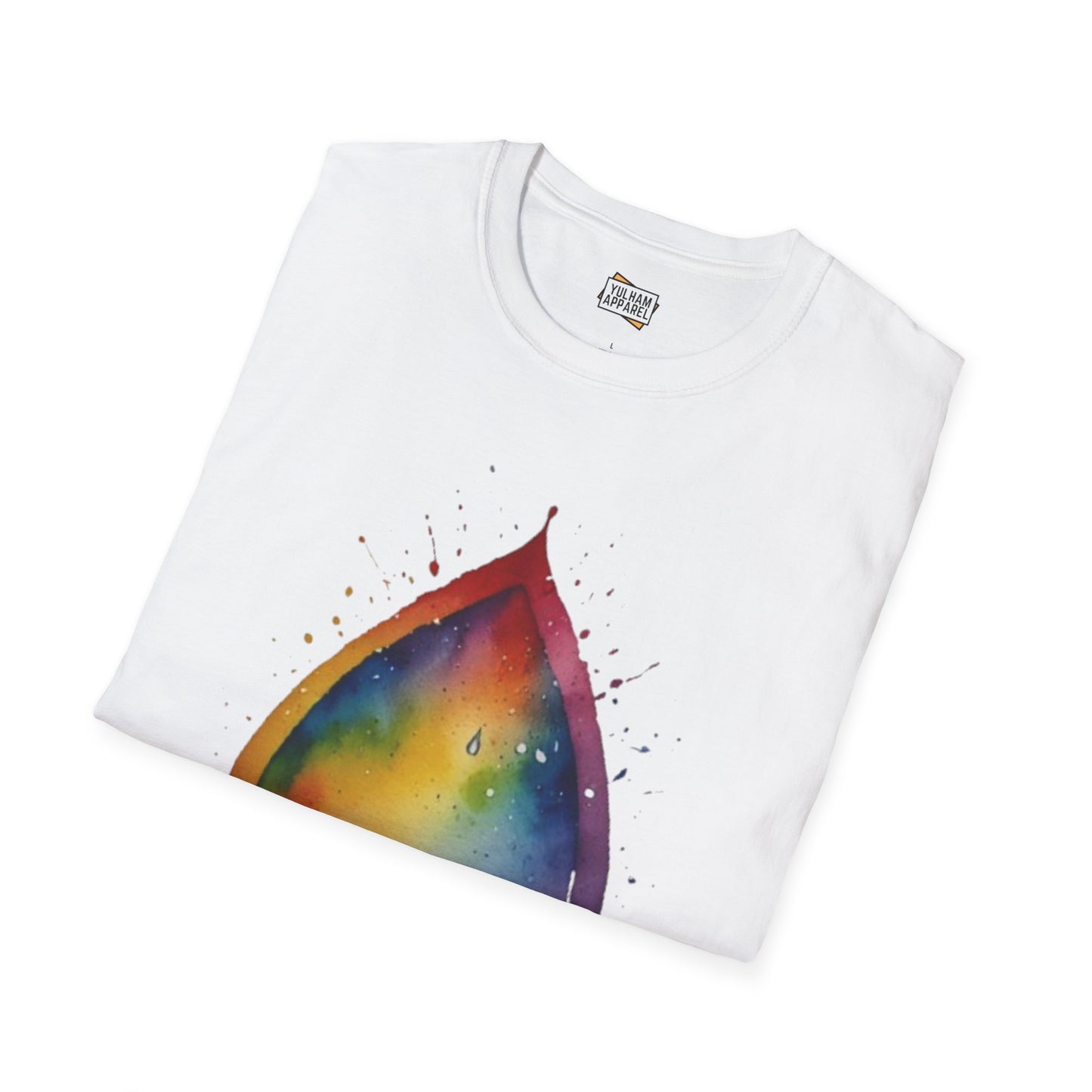 Colourful Watercolour Raindrop - Unisex T-Shirt