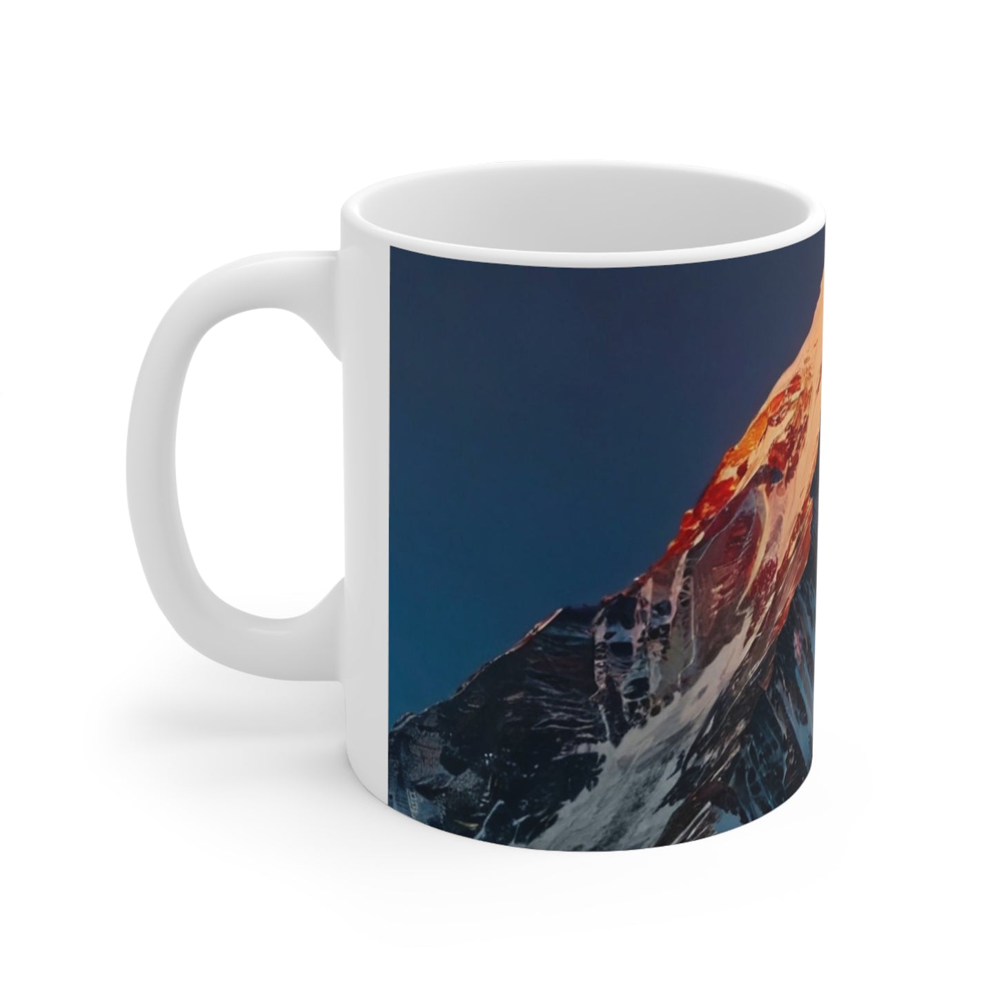 K2 Mountain (Karakorum 2, Pakistan) Art Mug - Ceramic Coffee Mug 11oz