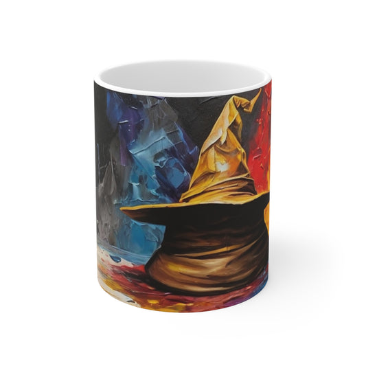 Colourful Sorting Hat Mug - Ceramic Coffee Mug 11oz