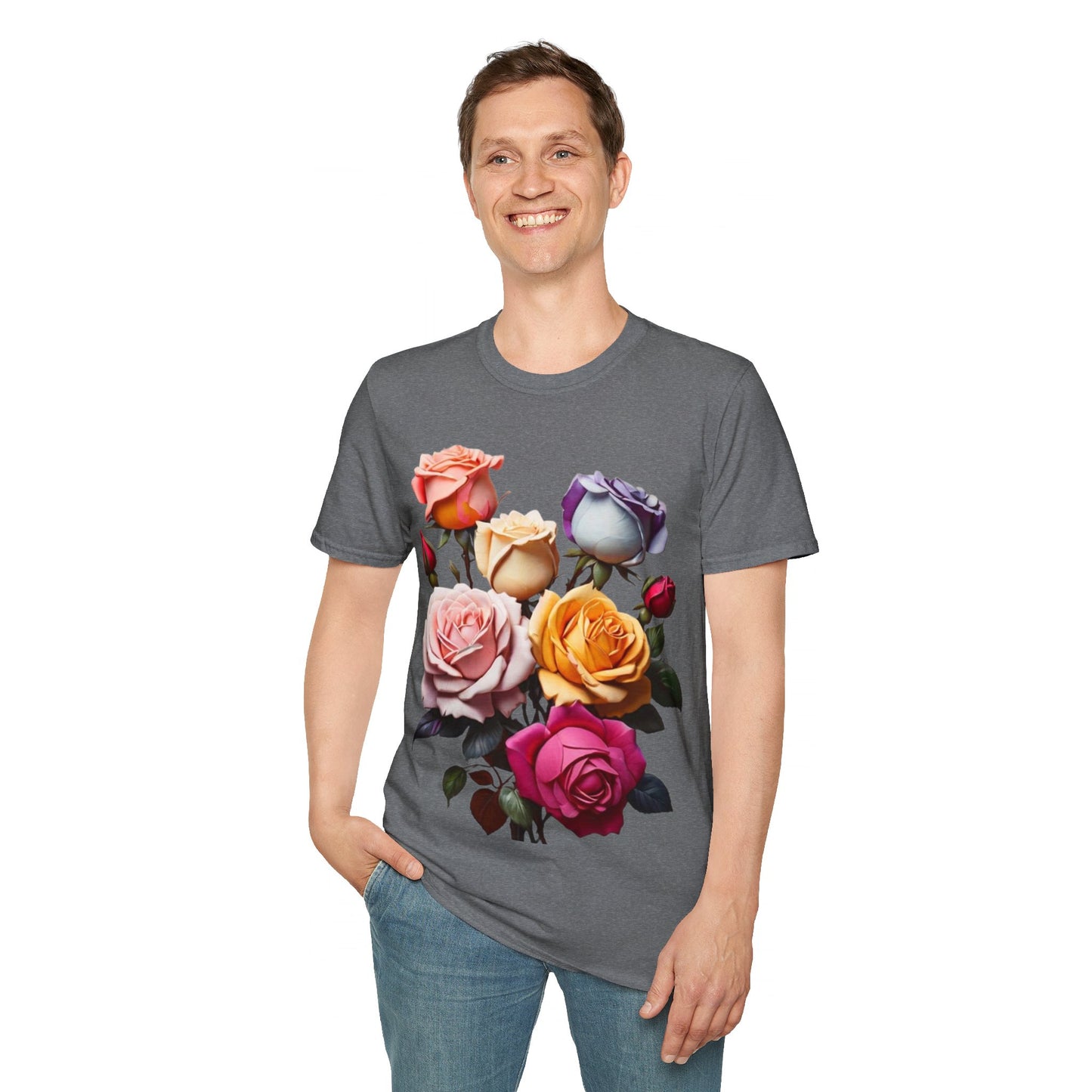 Multicoloured Roses - Unisex Long Sleeve T-Shirt