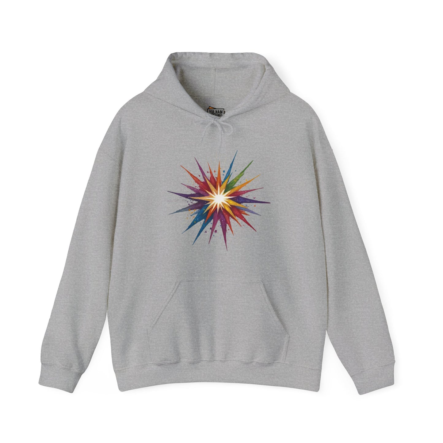 Colourful Exploding Star - Unisex Hooded Sweatshirt